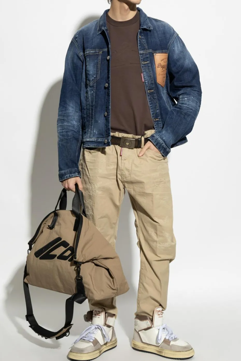 Dsquared2 BROWN T-shirt with logo