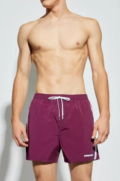 Dsquared2 BURGUNDY Swim shorts