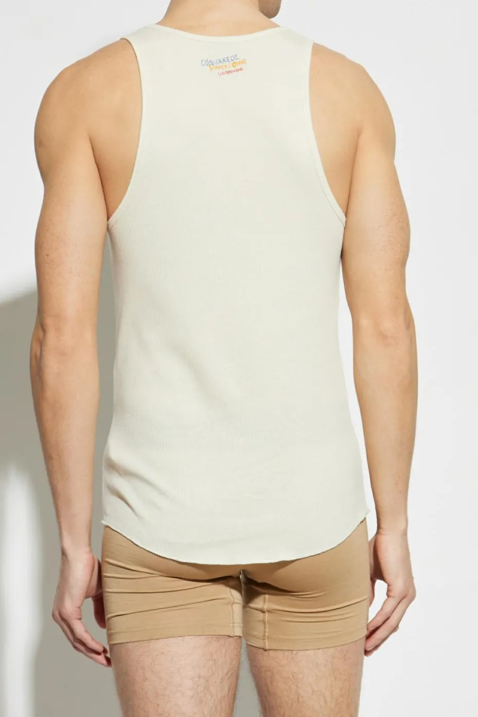 Dsquared2 cream Sleeveless T-shirt