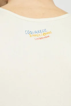 Dsquared2 cream Sleeveless T-shirt
