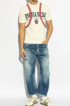 Dsquared2 cream Sweater with logo
