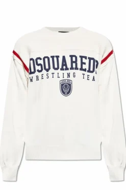 Dsquared2 cream Sweater with logo