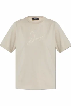 Dsquared2 cream T-shirt with printed logo