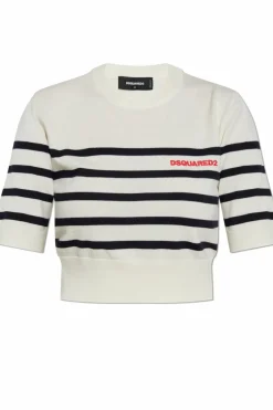 Dsquared2 cream Wool top