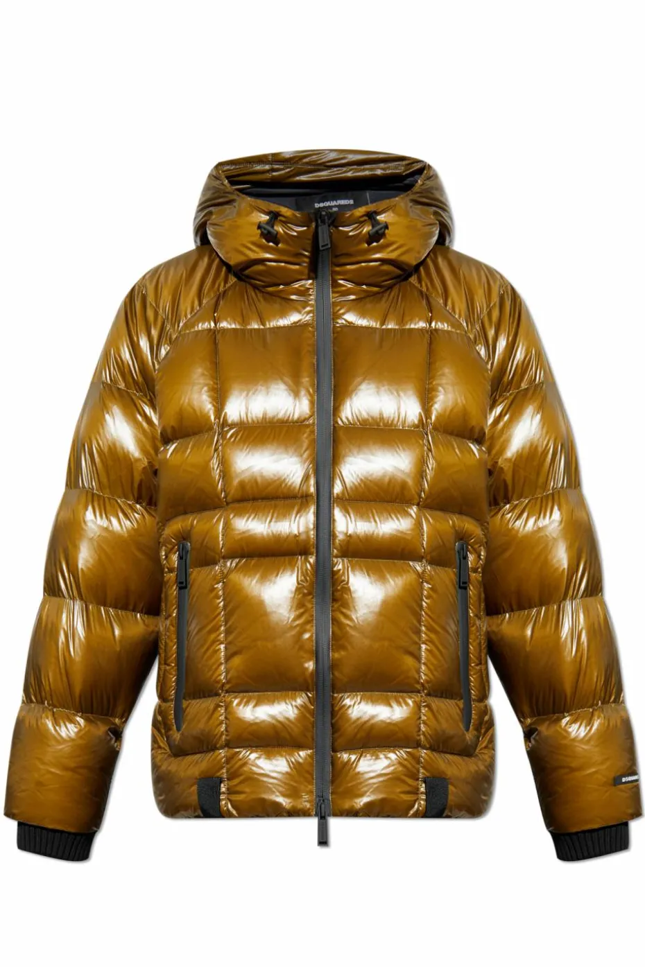 Dsquared2 GREEN Down jacket with hood