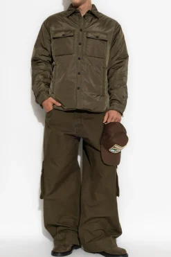 Dsquared2 GREEN Jacket with pockets