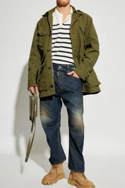 Dsquared2 GREEN Light cotton jacket