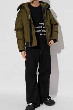 Dsquared2 GREEN Padded jacket with hood