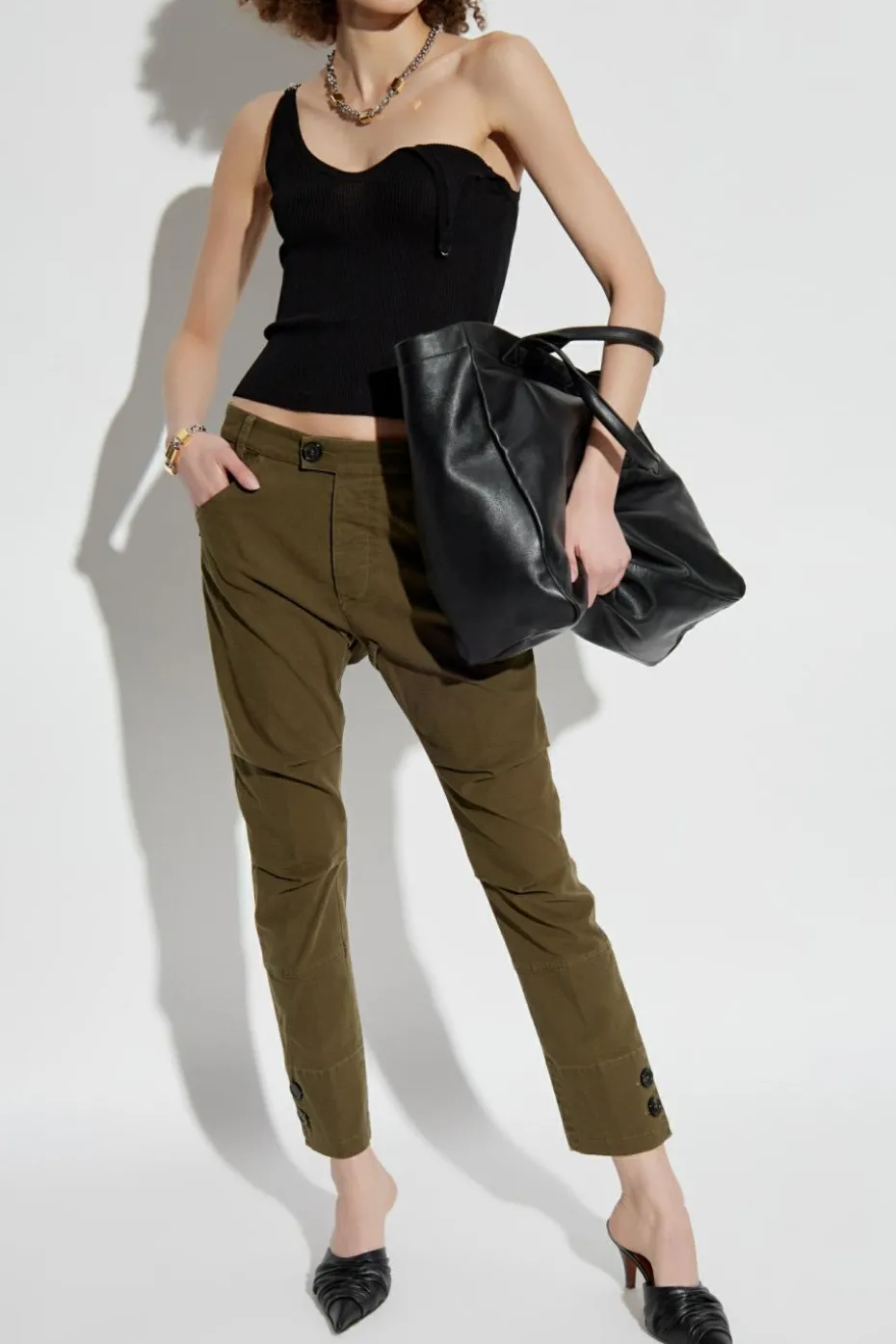 Dsquared2 GREEN Pants with tapered legs