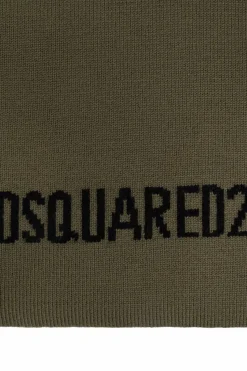 Dsquared2 GREEN Scarf with logo