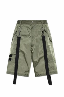 Dsquared2 GREEN Shorts with detachable straps