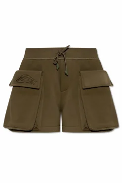 Dsquared2 GREEN Shorts with logo