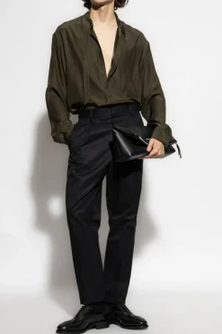 Dsquared2 GREEN Silk shirt