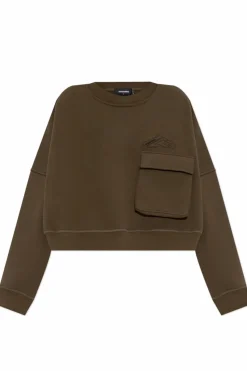 Dsquared2 GREEN Sweatshirt with pocket