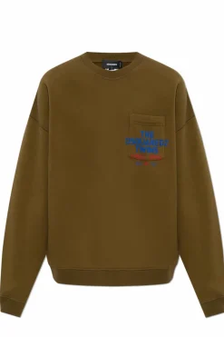 Dsquared2 GREEN Sweatshirt with pocket