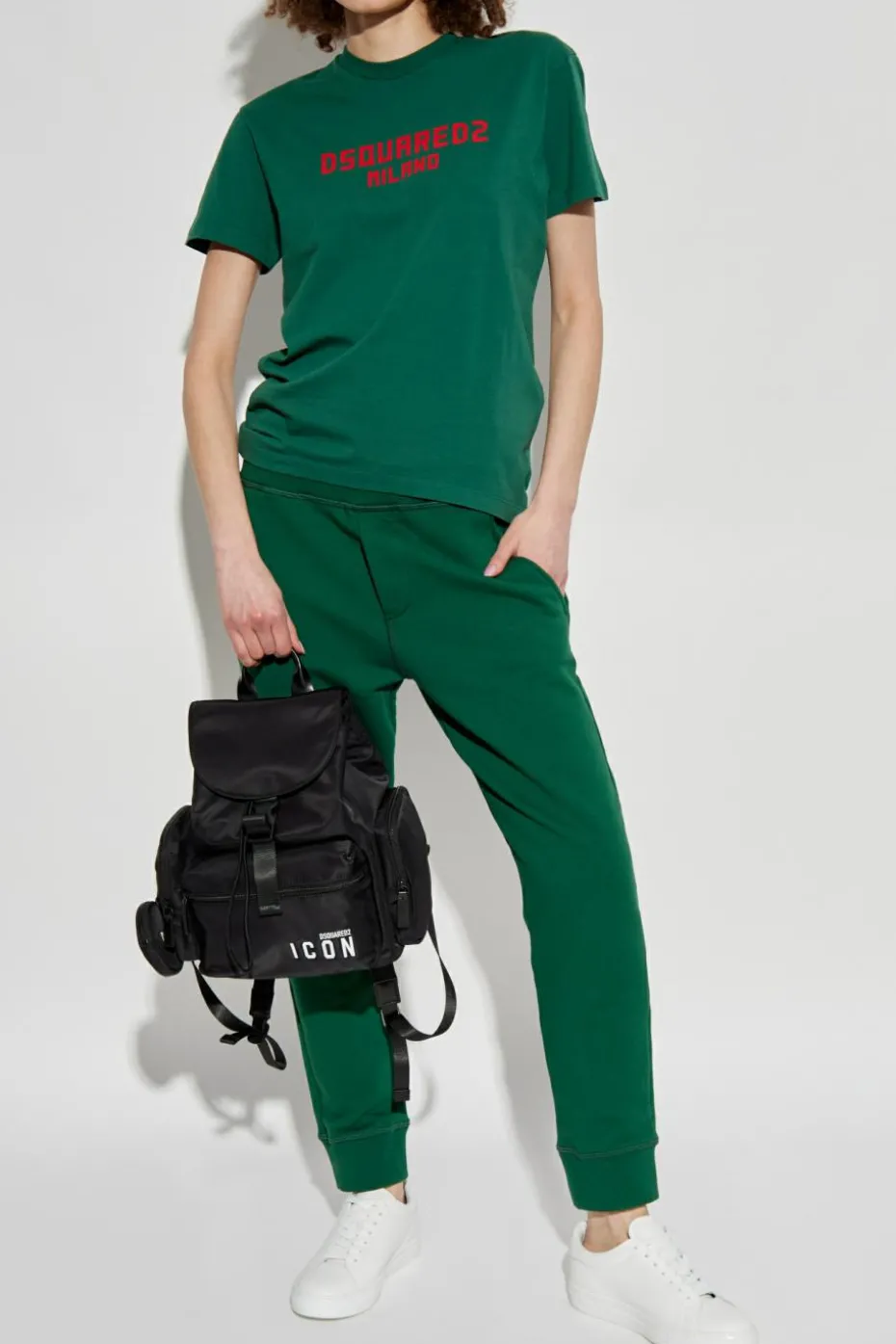 Dsquared2 GREEN T-shirt with logo