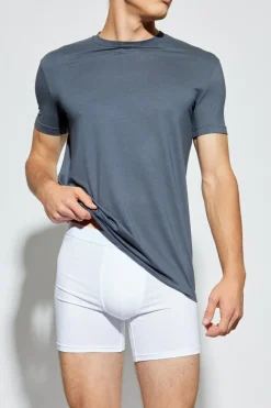 Dsquared2 GREY Lingerie-style T-shirt with a round neckline