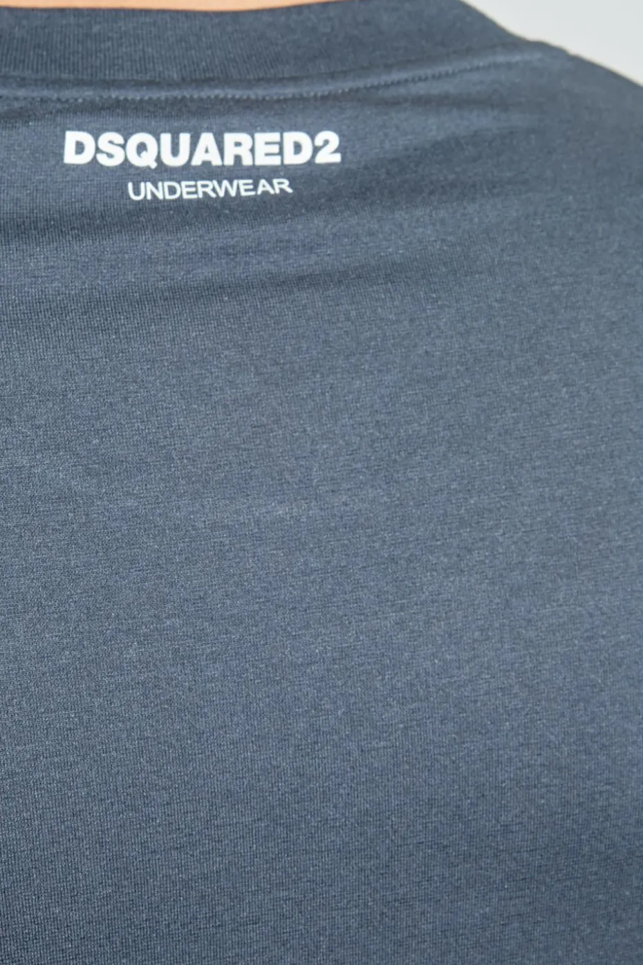 Dsquared2 GREY Lingerie-style T-shirt with a round neckline