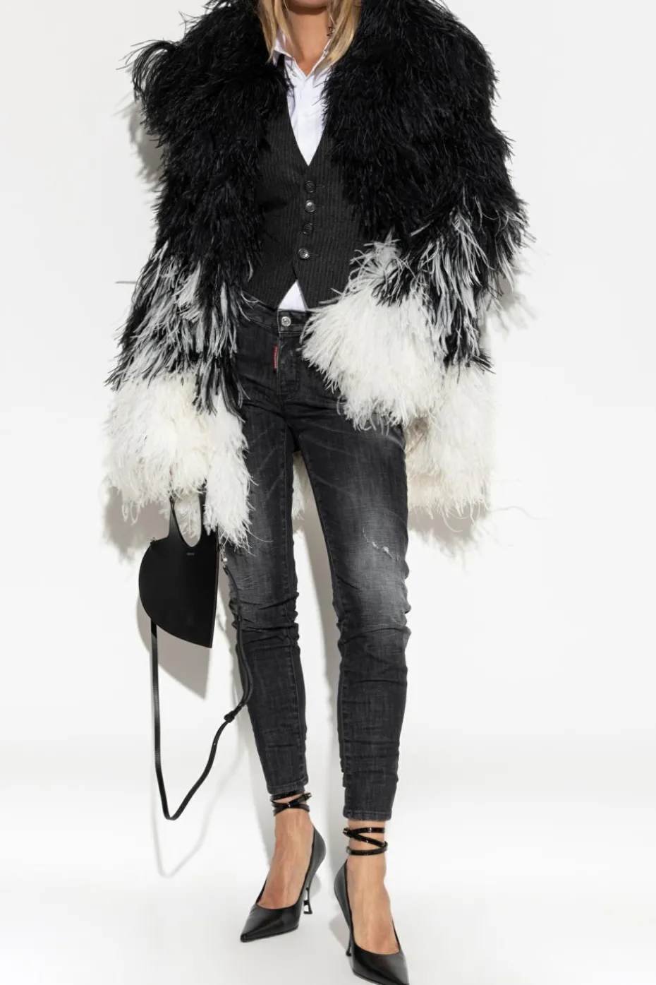 Dsquared2 GREY "Medium Waist Jennifer" jeans