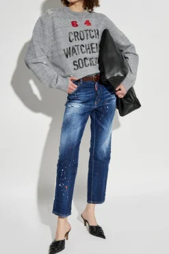 Dsquared2 GREY Printed sweatshirt