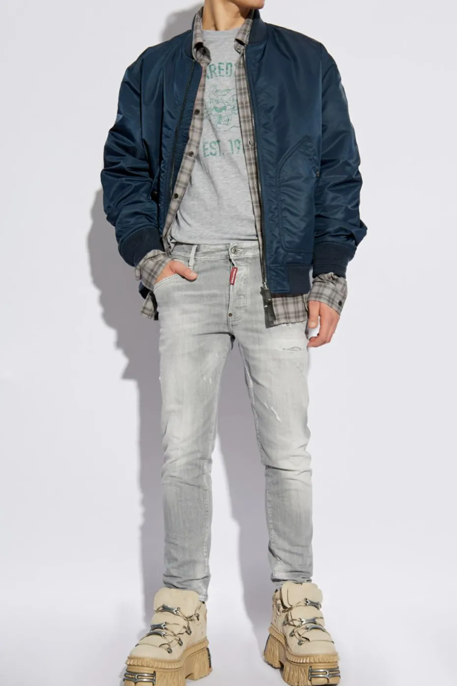 Dsquared2 GREY T-shirt with print
