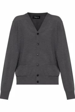 Dsquared2 GREY Wool cardigan