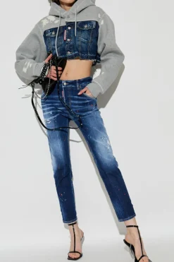 Dsquared2 NAVY BLUE `Cool Girl` jeans