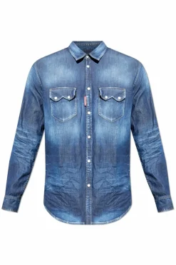 Dsquared2 NAVY BLUE Denim shirt