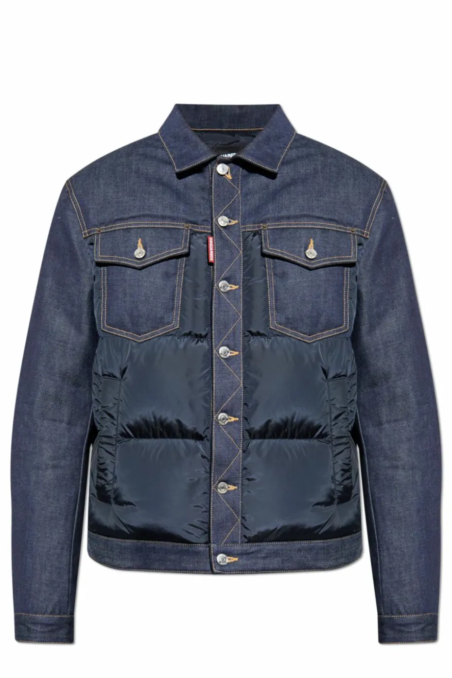 Dsquared2 NAVY BLUE Jacket made of combined materials