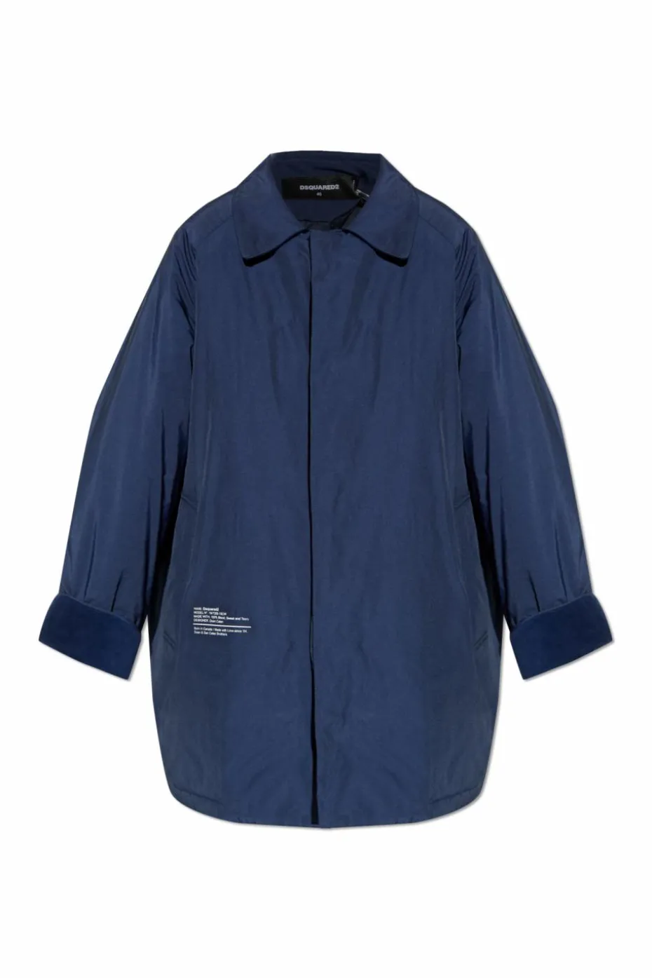 Dsquared2 NAVY BLUE Jacket with collar