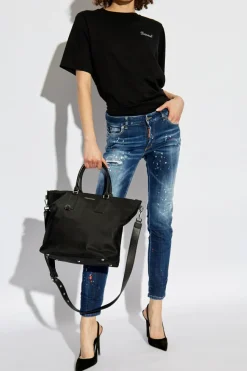 Dsquared2 NAVY BLUE Jeans Medium Waist Jennifer