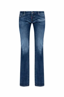 Dsquared2 NAVY BLUE Jeans "Bootcut Sharpei"