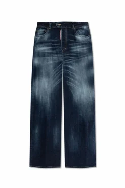 Dsquared2 NAVY BLUE Jeans with logo