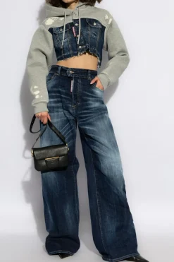 Dsquared2 NAVY BLUE Jeans with logo