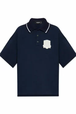Dsquared2 NAVY BLUE Polo with patch