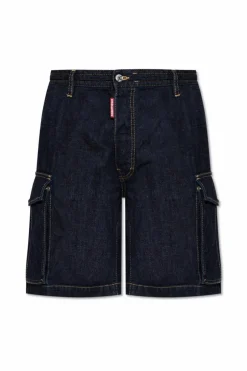 Dsquared2 NAVY BLUE Shorts capsule `Summer Lovers`
