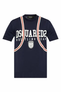 Dsquared2 NAVY BLUE Sweater with logo