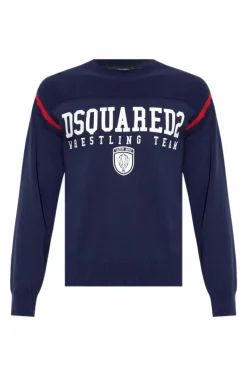 Dsquared2 NAVY BLUE Sweater with logo