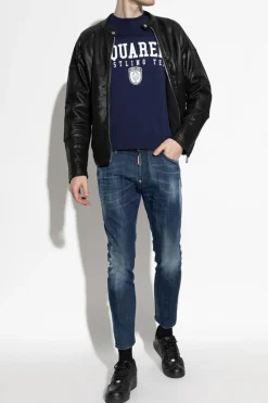 Dsquared2 NAVY BLUE Sweater with logo