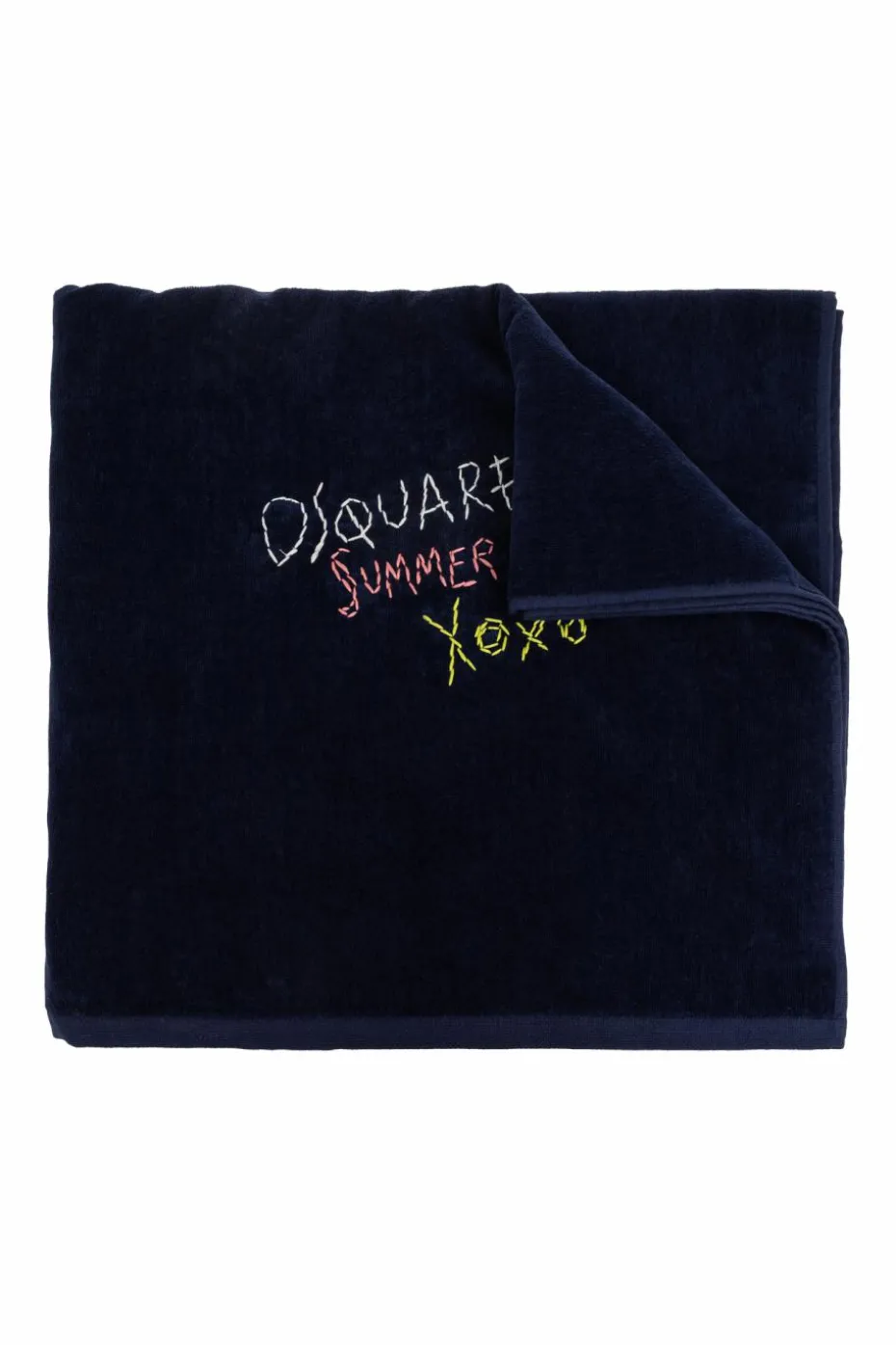 Dsquared2 NAVY BLUE Towel with logo