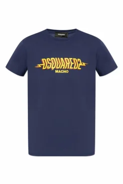 Dsquared2 NAVY BLUE T-shirt with logo