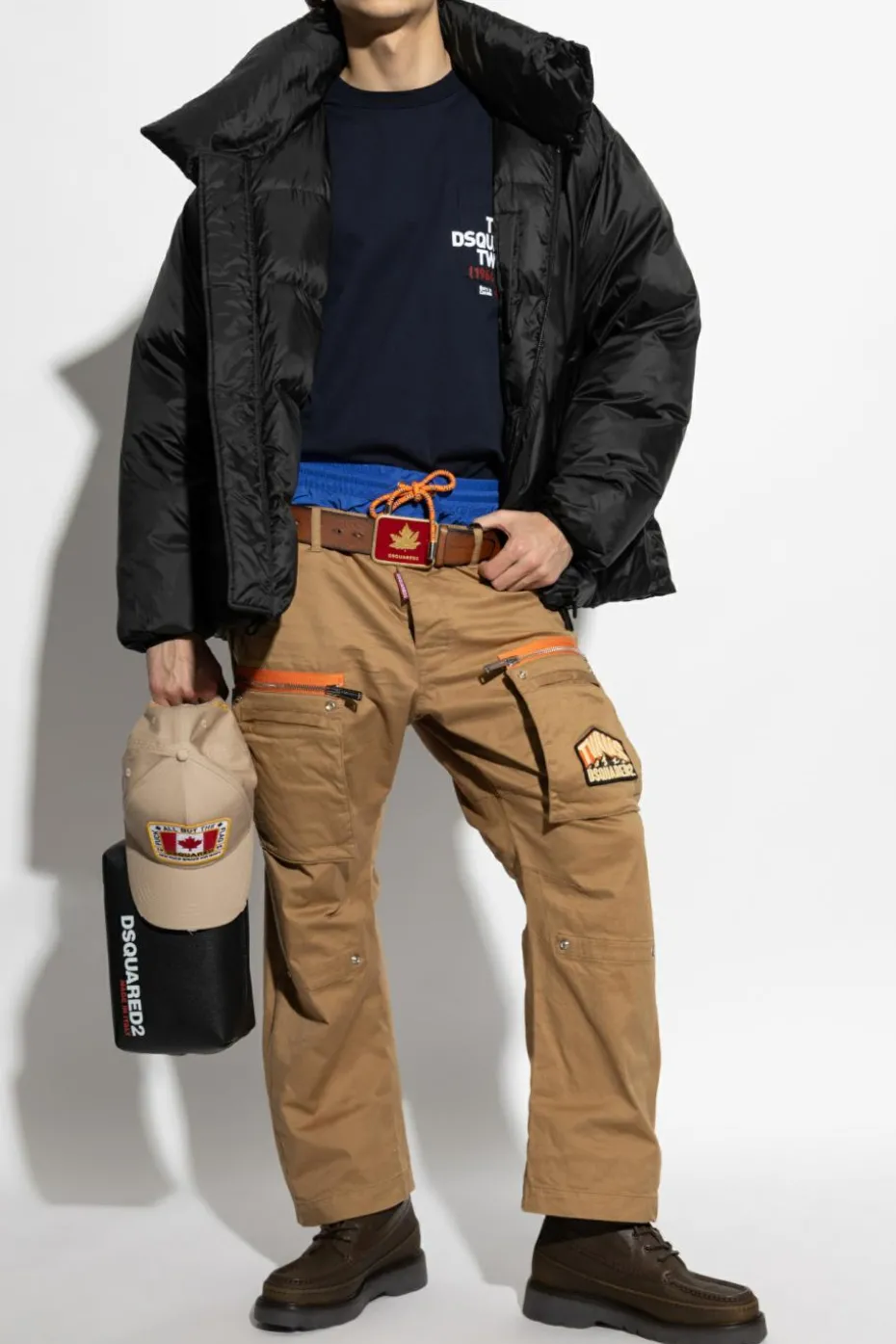 Dsquared2 NAVY BLUE T-shirt with pocket