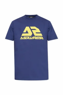Dsquared2 NAVY BLUE T-shirt with print