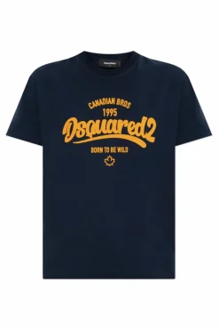 Dsquared2 NAVY BLUE T-shirt with logo