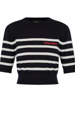 Dsquared2 NAVY BLUE Wool top