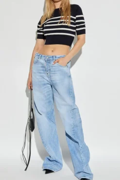 Dsquared2 NAVY BLUE Wool top