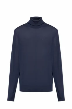 Dsquared2 NAVY BLUE Wool turtleneck