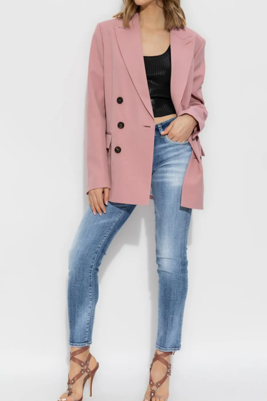 Dsquared2 PINK Double-breasted blazer