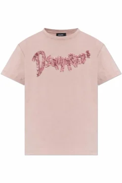 Dsquared2 PINK T-shirt with appliquƩ