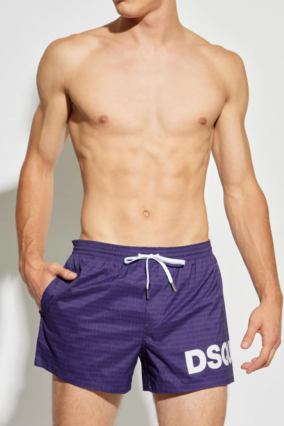 Dsquared2 PURPLE Monogram swim shorts